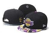 Lakers Fresh Big Logo Black Purple Adjustable Hat GS,baseball caps,new era cap wholesale,wholesale hats